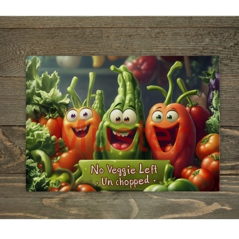 Glass cutting board "veggi2"